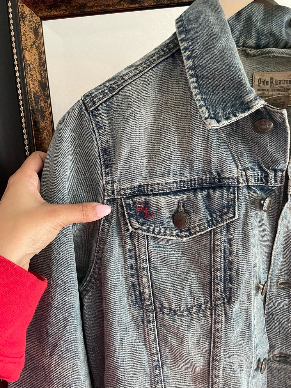 Polo Ralph Lauren Light Blue Denim Jean Jacket - Picture 4 of 5
